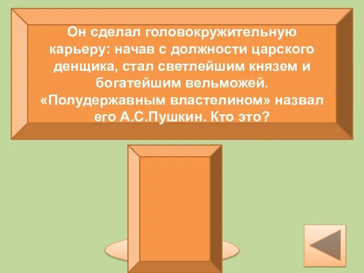 Он сделал головокружительную карьеру: начав с должности царского денщика, стал светлейшим