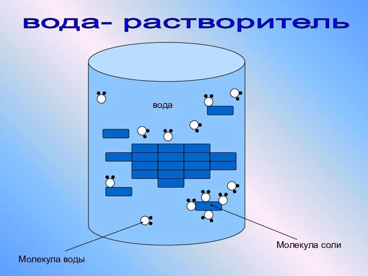 вода- растворитель