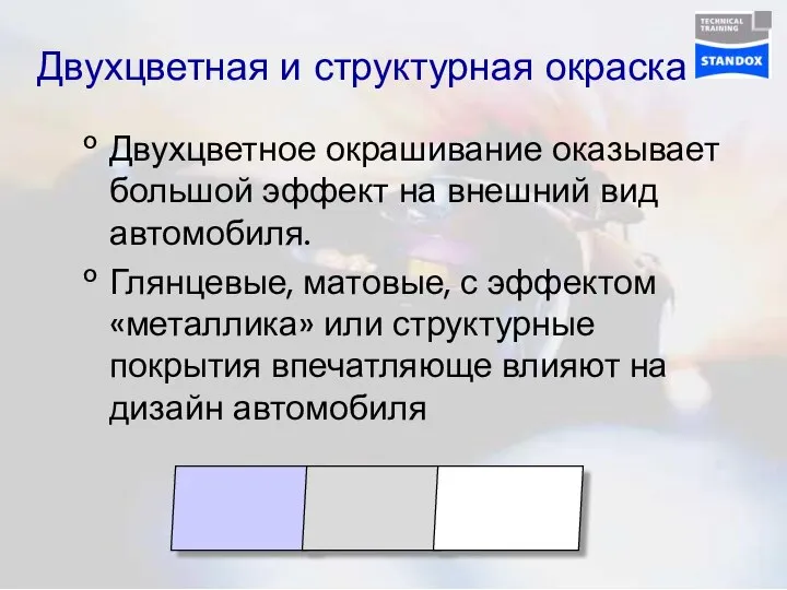 Двухцветная и структурная окраска Двухцветное окрашивание оказывает большой эффект на внешний