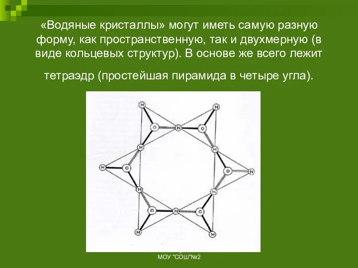 «Водяные кристаллы» могут иметь самую разную форму, как пространственную, так и