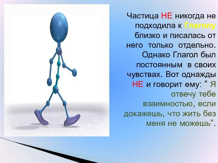 Частица НЕ никогда не подходила к Глаголу близко и писалась от