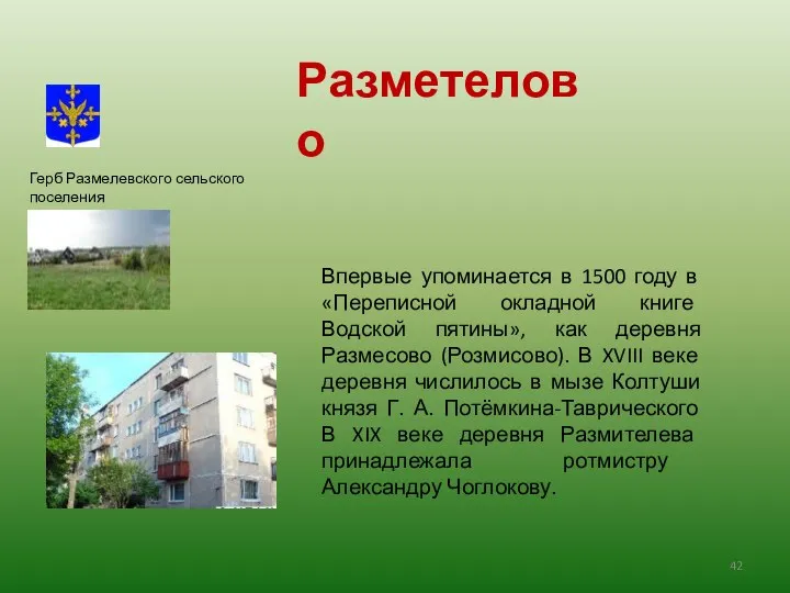 Впервые упоминается в 1500 году в «Переписной окладной книге Водской пятины»,