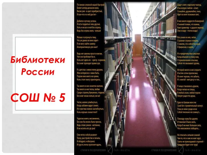 Библиотеки России СОШ № 5