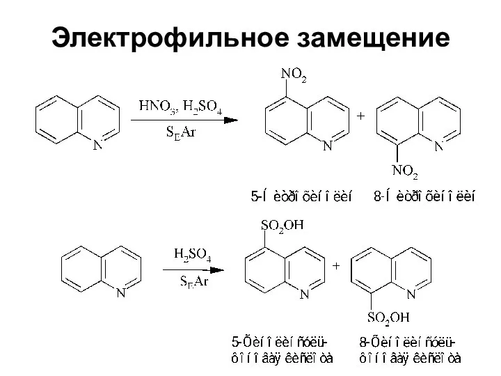 Электрофильное замещение