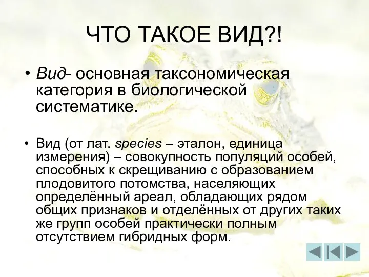 ЧТО ТАКОЕ ВИД?! Вид- основная таксономическая категория в биологической систематике. Вид