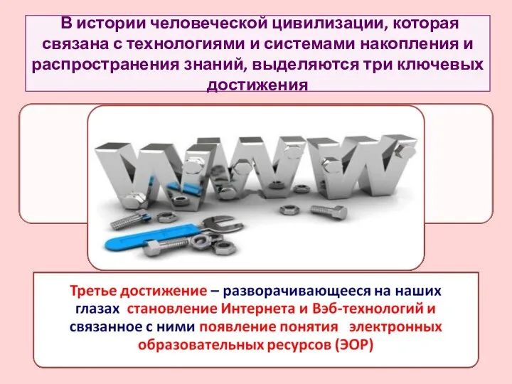 В истории человеческой цивилизации, которая связана с технологиями и системами накопления