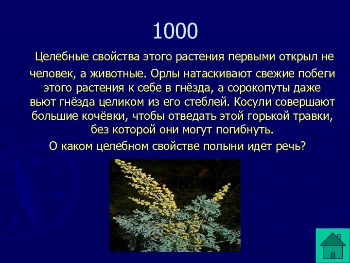 1000 Целебные свойства этого растения первыми открыл не человек, а животные.