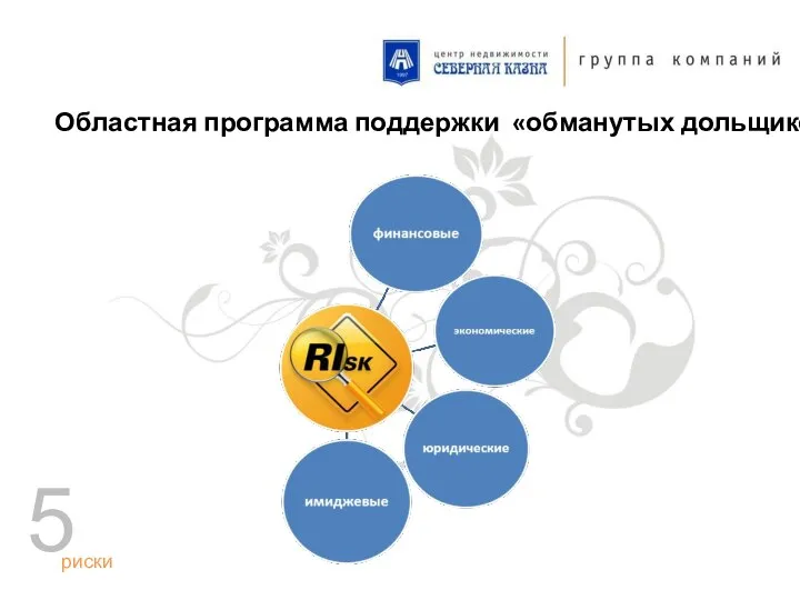 Областная программа поддержки «обманутых дольщиков» риски 5