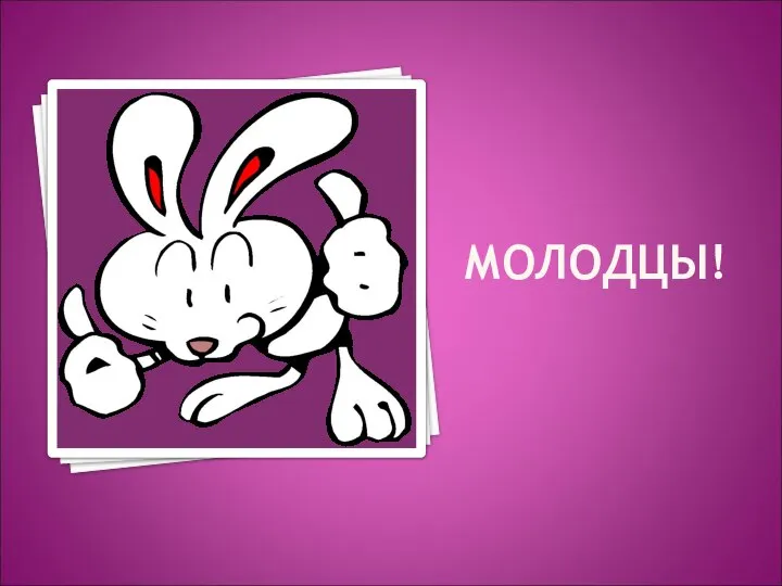 МОЛОДЦЫ!