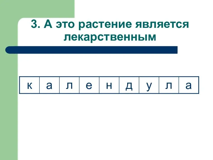 3. А это растение является лекарственным