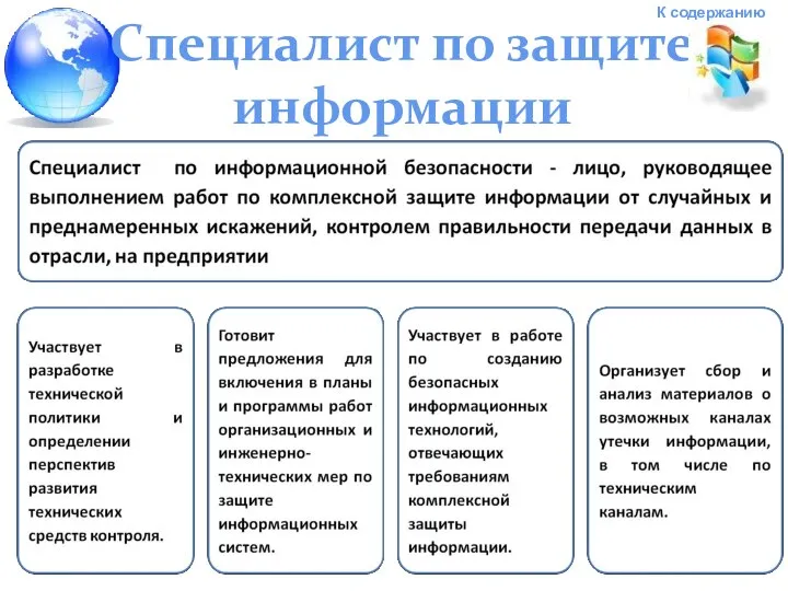 Специалист по защите информации