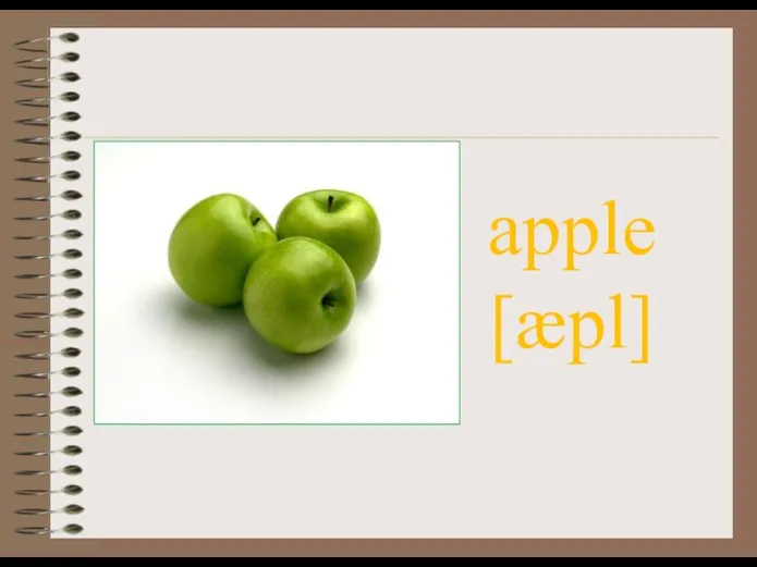 apple [æpl]