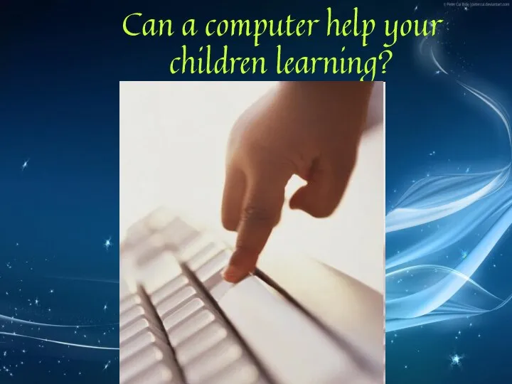 Can a computer help your children learning?