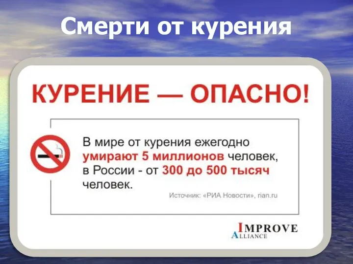 Смерти от курения