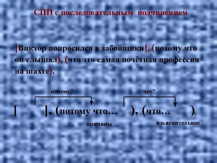 [Виктор попросился в забойщики], (потому что он слышал), (что это самая