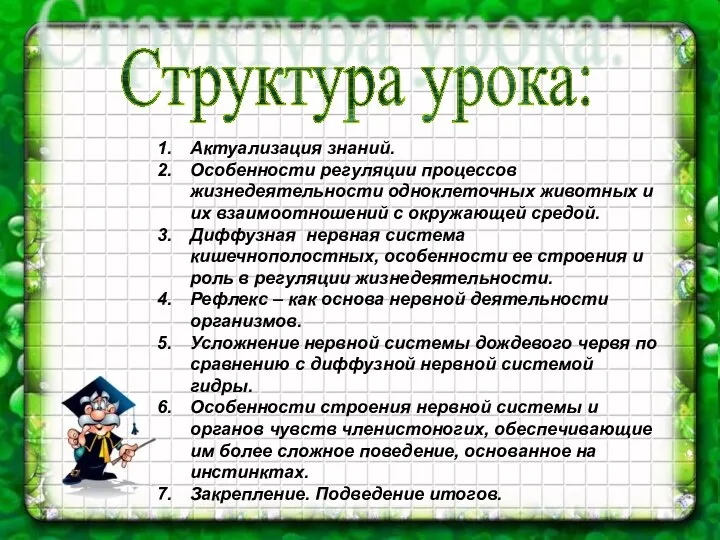 Актуализация знаний. Особенности регуляции процессов жизнедеятельности одноклеточных животных и их взаимоотношений