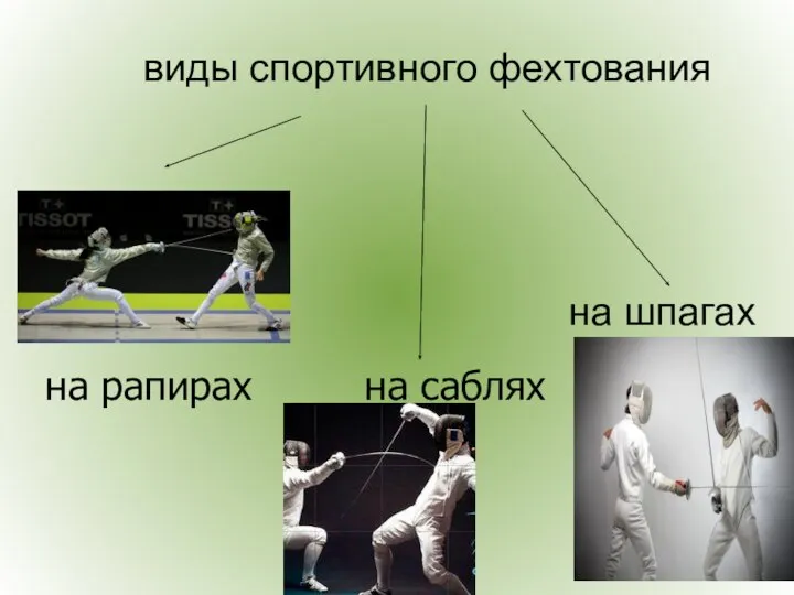 на шпагах на рапирах на саблях виды спортивного фехтования на шпагах