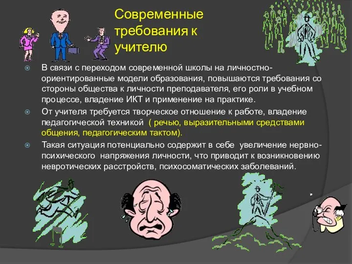 Современные требования к учителю В связи с переходом современной школы на