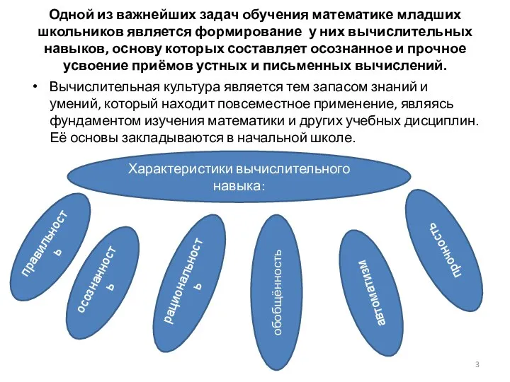 Одной из важнейших задач обучения математике младших школьников является формирование у