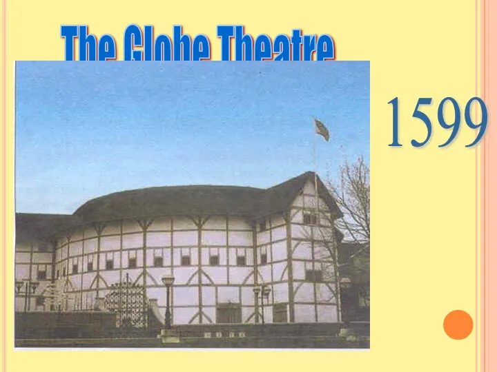 The Globe Theatre . 1599