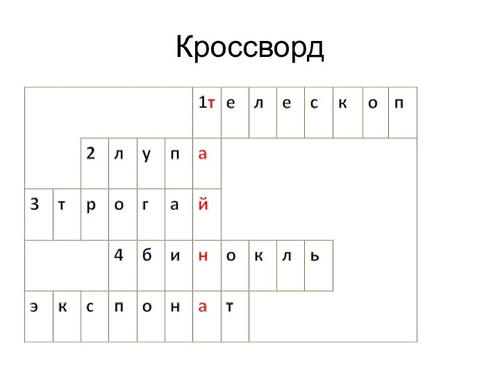 Кроссворд