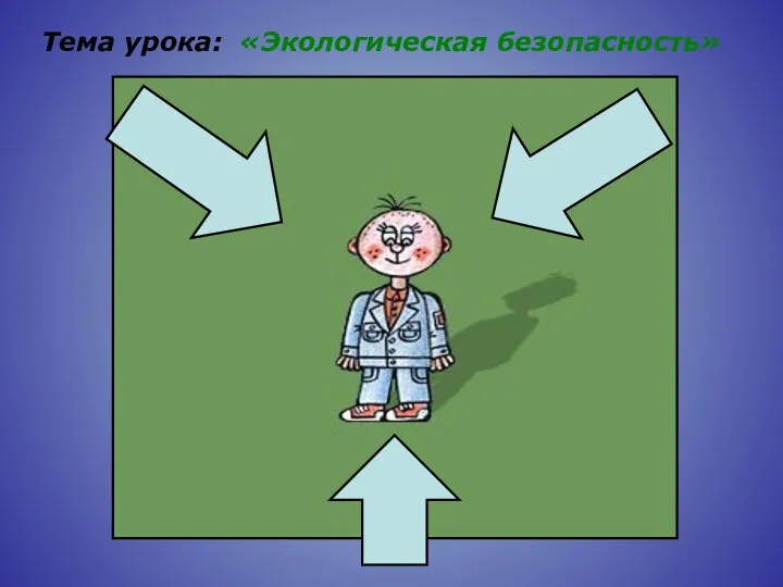 Тема урока: Тема урока: «Экологическая безопасность»