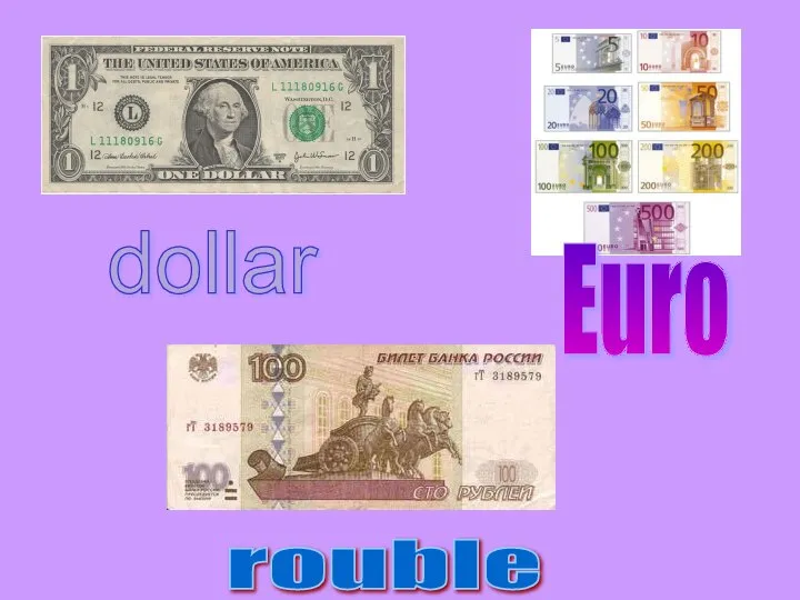 dollar Euro rouble