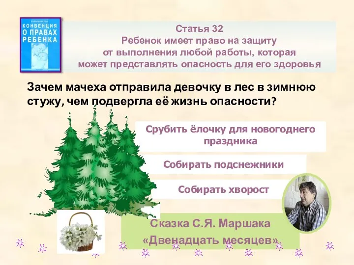 Зачем мачеха отправила девочку в лес в зимнюю стужу, чем подвергла