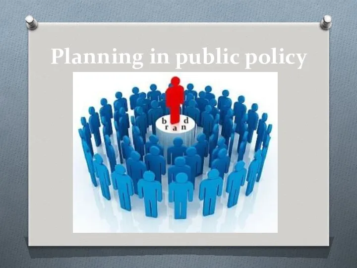 Planning in public policy