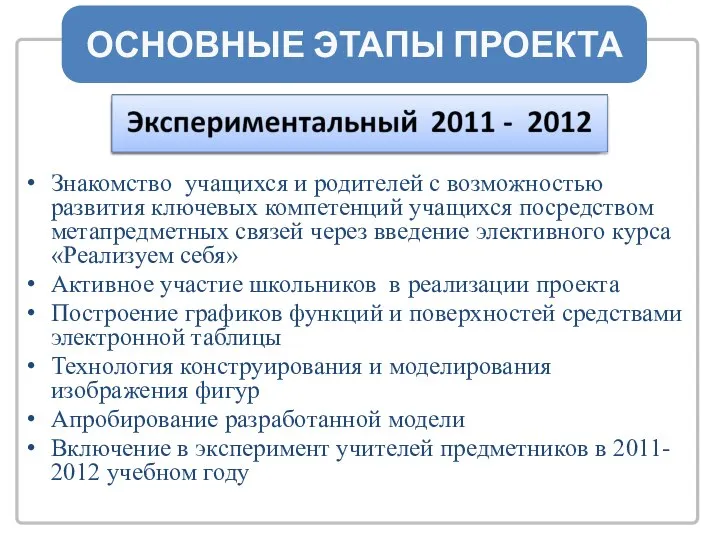 Знакомство учащихся и родителей с возможностью развития ключевых компетенций учащихся посредством