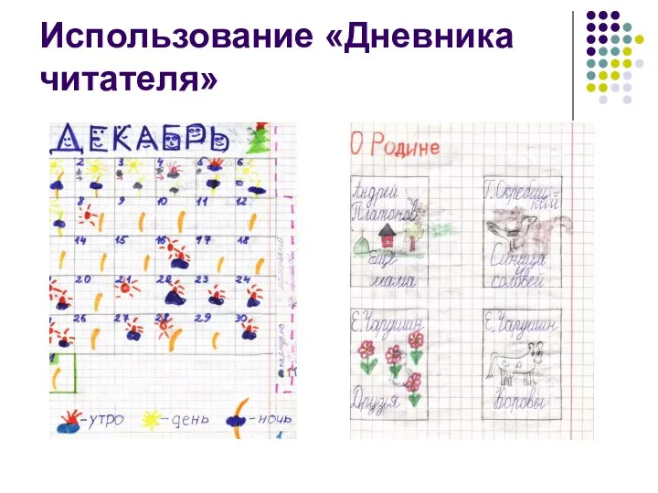 Использование «Дневника читателя»