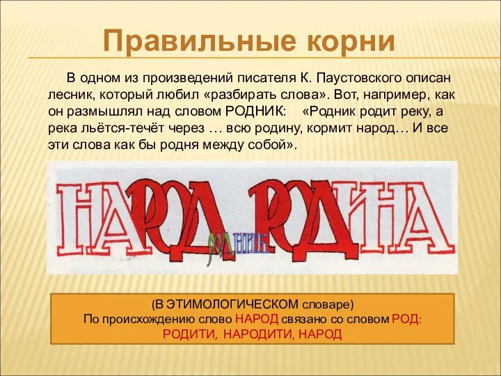 В одном из произведений писателя К. Паустовского описан лесник, который любил