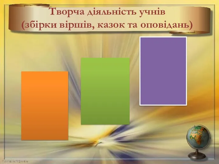 Творча діяльність учнів (збірки віршів, казок та оповідань) Збірка віршів та