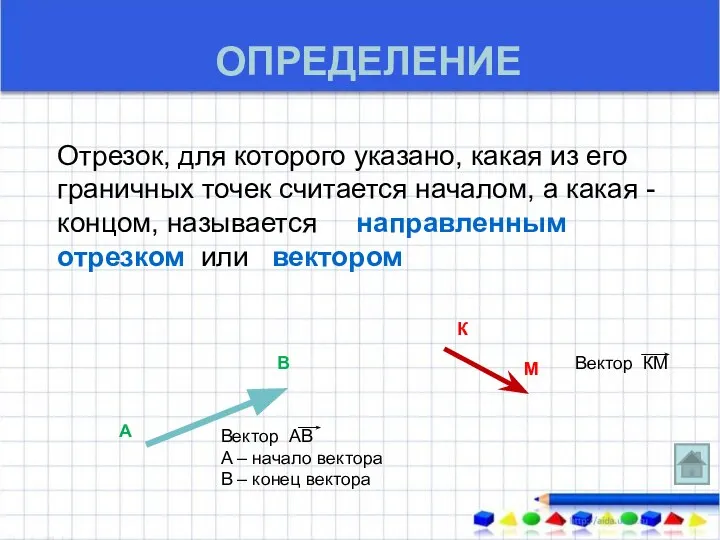 ОПРЕДЕЛЕНИЕ Отрезок, для которого указано, какая из его граничных точек считается