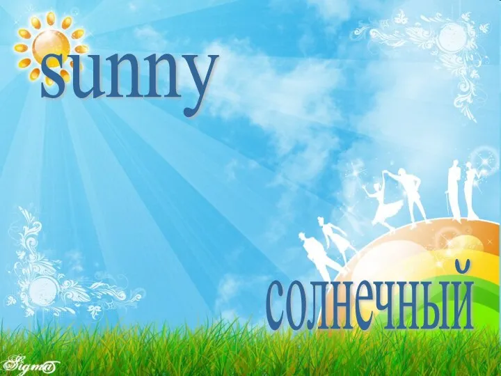 sunny солнечный