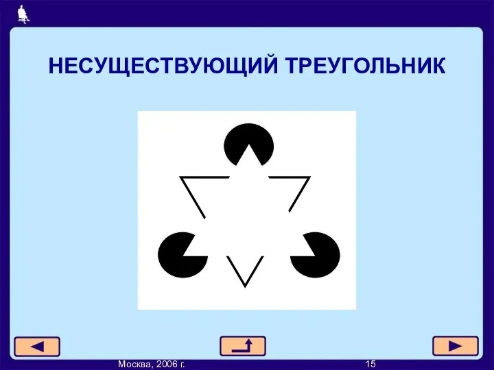 НЕСУЩЕСТВУЮЩИЙ ТРЕУГОЛЬНИК Москва, 2006 г. 15