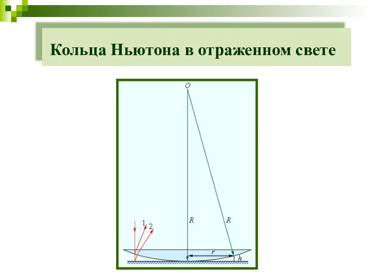 Кольца Ньютона в отраженном свете