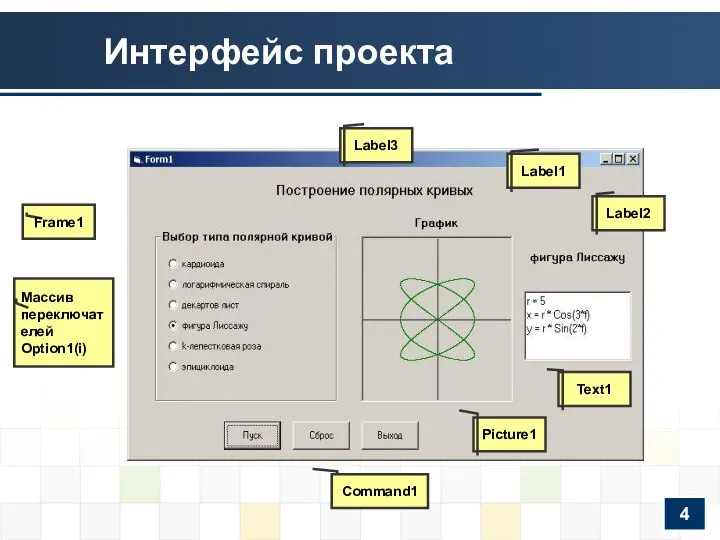 Интерфейс проекта 4