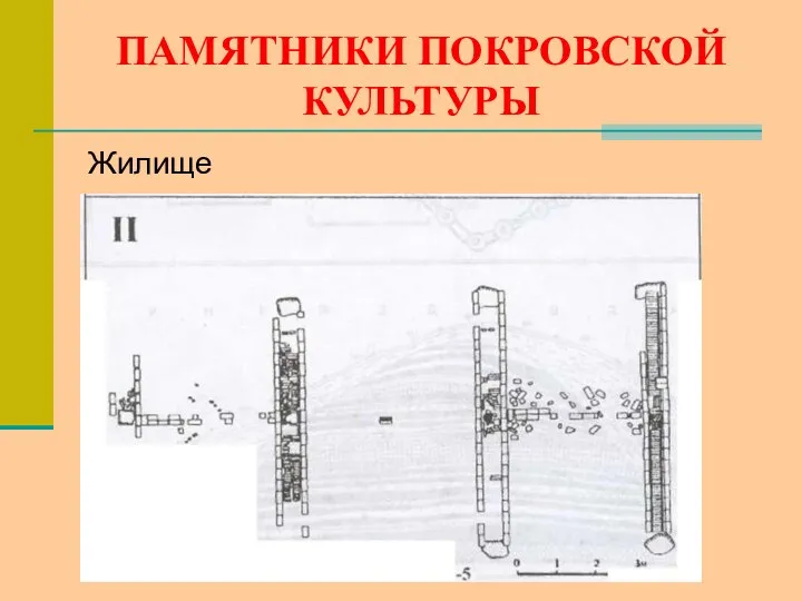 ПАМЯТНИКИ ПОКРОВСКОЙ КУЛЬТУРЫ Жилище