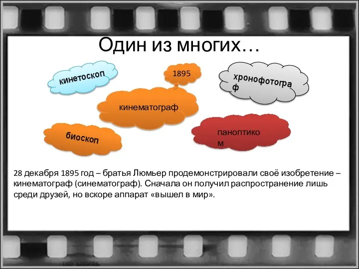 Один из многих… 28 декабря 1895 год – братья Люмьер продемонстрировали
