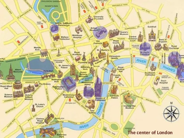 The center of London