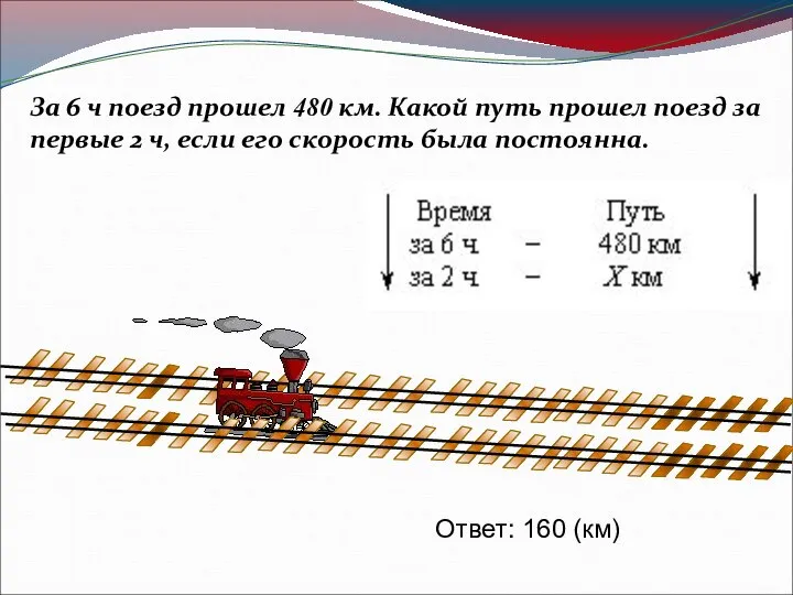 За 6 ч поезд прошел 480 км. Какой путь прошел поезд