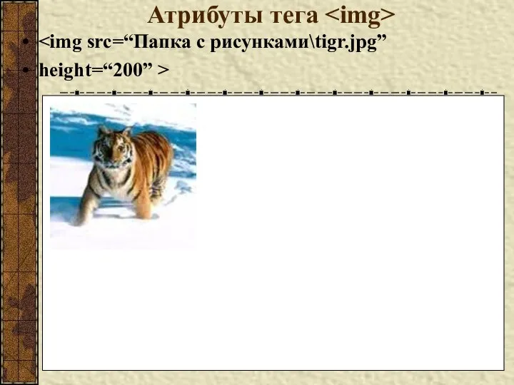 Атрибуты тега height=“200” >