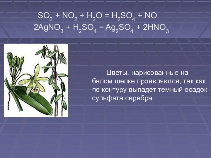 SO2 + NO2 + H2O = H2SO4 + NO 2AgNO3 +