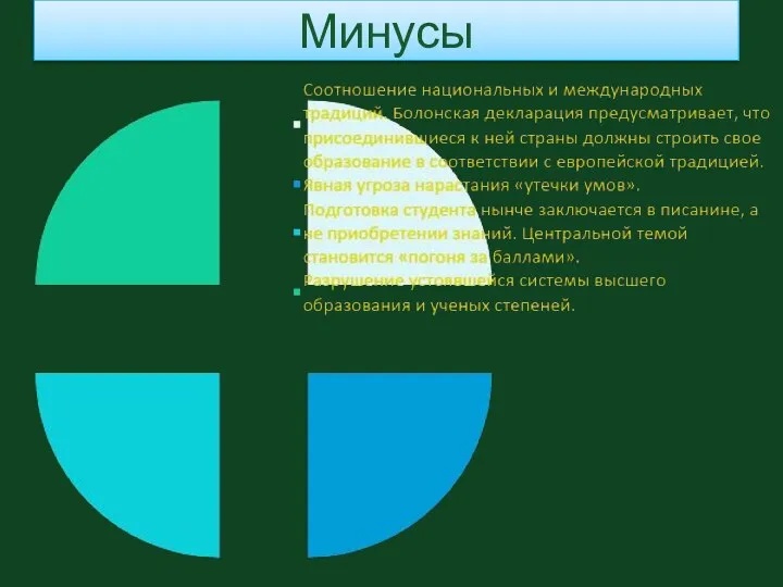 Минусы