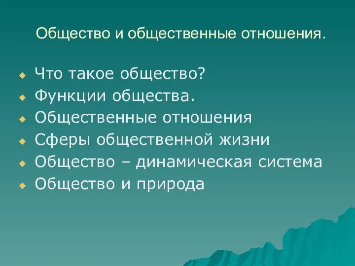 Общество и общественные отношения. Что такое общество? Функции общества. Общественные отношения