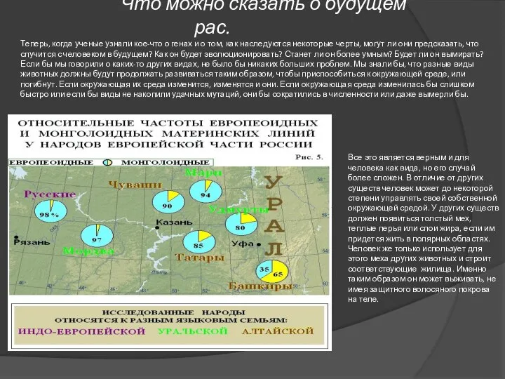 Что можно сказать о будущем рас. Теперь, когда ученые узнали кое-что