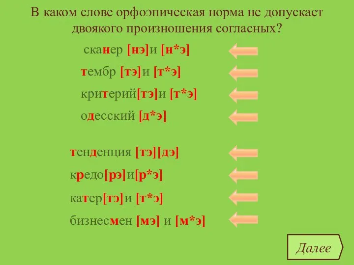 В каком слове орфоэпическая норма не допускает двоякого произношения согласных? сканер