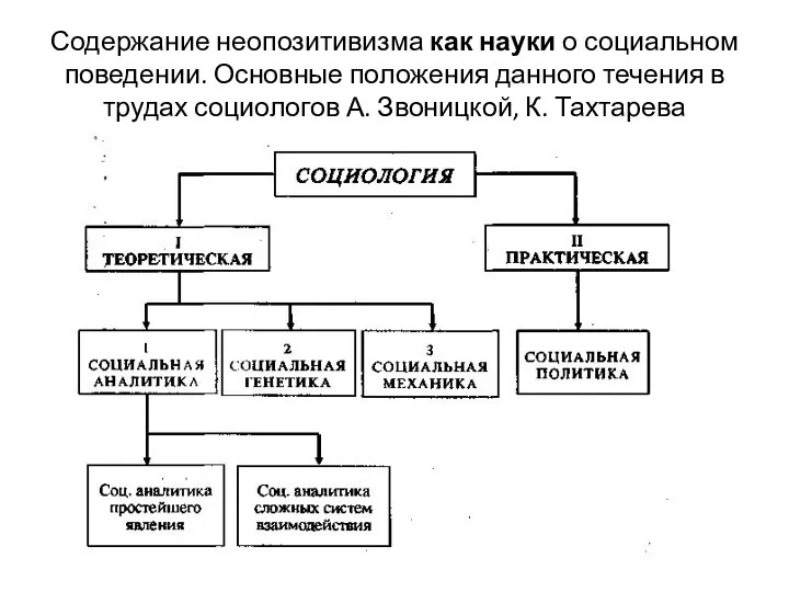 Содержание неопозитивизма как науки о социальном поведении. Основные положения данного течения