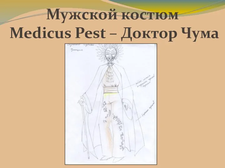 Мужской костюм Medicus Pest – Доктор Чума